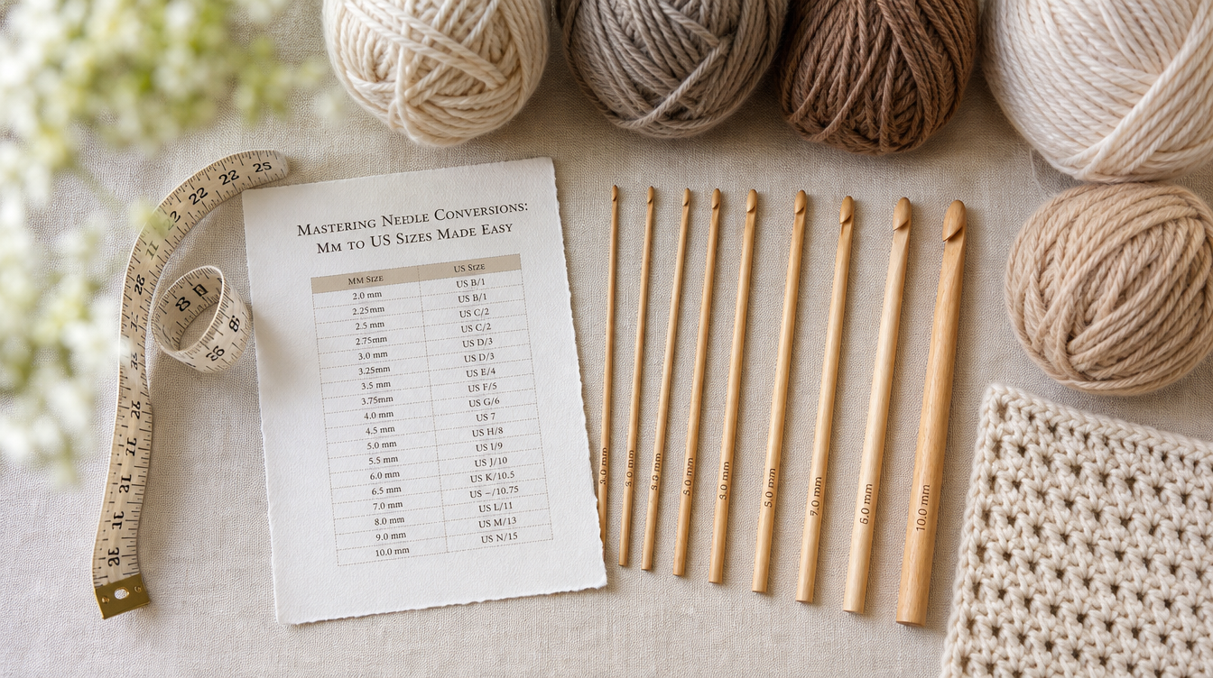 Mastering Needle Conversions: MM to US Sizes Made Easy