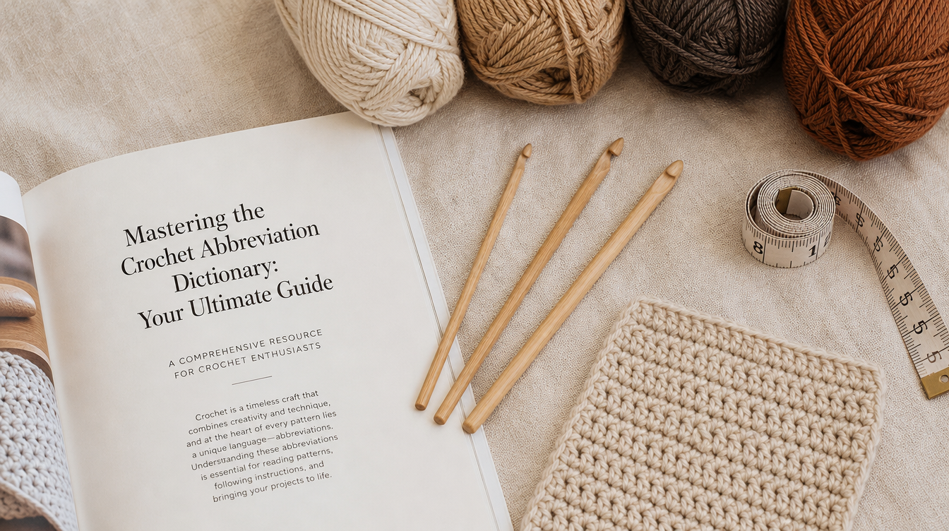 Mastering the Crochet Abbreviation Dictionary: Your Ultimate Guide